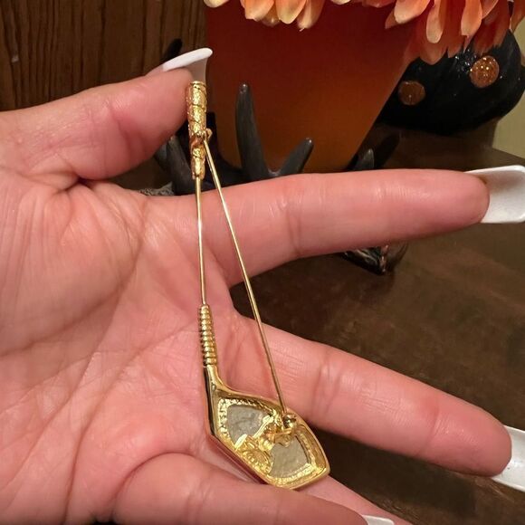 TONA VINTAGE 4" GOLF CLUB # 1 W, CRYSTAL STONES - Picture 2 of 4